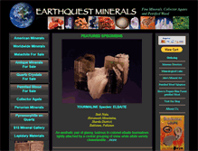 Tablet Screenshot of earthquestminerals.com